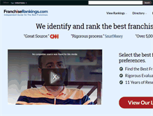 Tablet Screenshot of franchiserankings.com